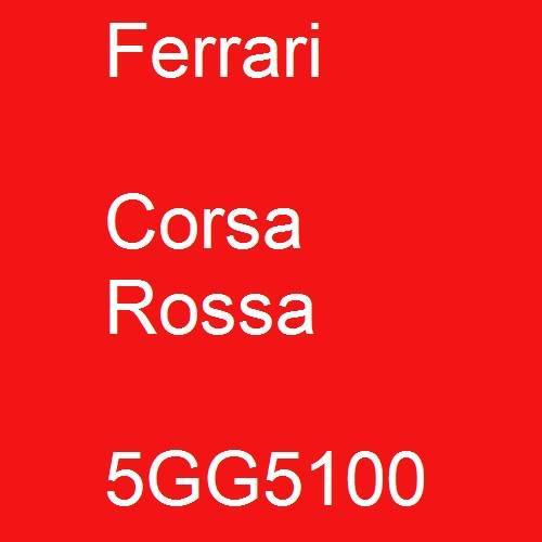 Ferrari, Corsa Rossa, 5GG5100.